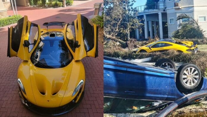 Hombre pierde McLaren P1 tras paso de huracán Ian