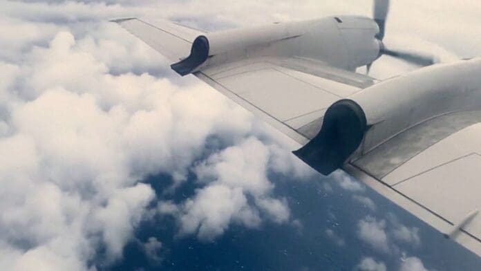 Un avión cazahuracanes de EE.UU. se adentra en el ojo de Ian