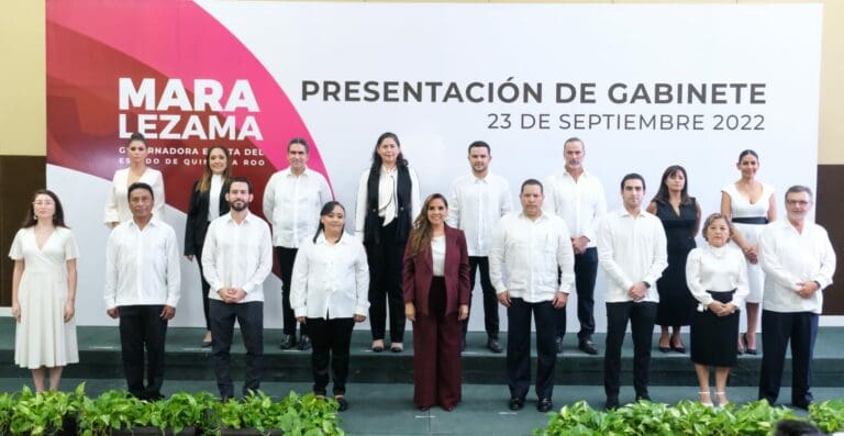 Presenta Mara Lezama su gabinete legal