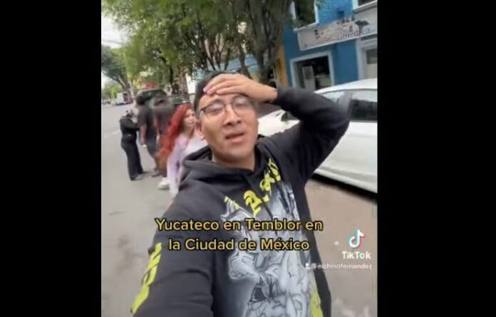 Primer temblor de un yucateco en CDMX, El Chino Fernández