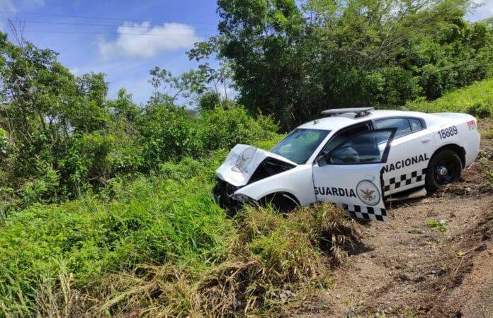 Chocan patrullas de la Guardia Nacional en Felipe Carrillo Puerto