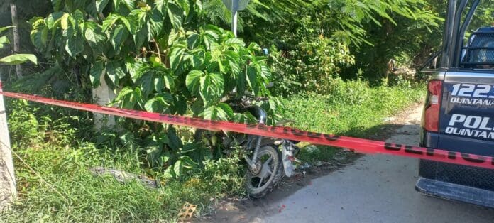 Balean fachada de domicilio en las inmediaciones del Palacio Municipal de Tulum
