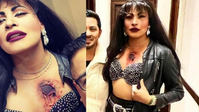 VIDEO: Tunden en redes a drag queen por disfraz de Selena con balazo en el pecho
