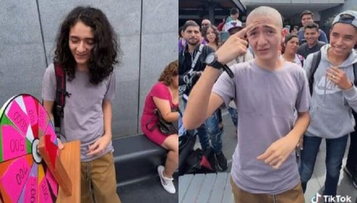 Joven se deja rapar por dinero para ayudar a su mamá