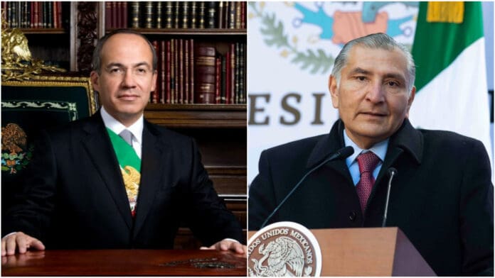 Adán Augusto acusa a Calderón de tráfico de armas