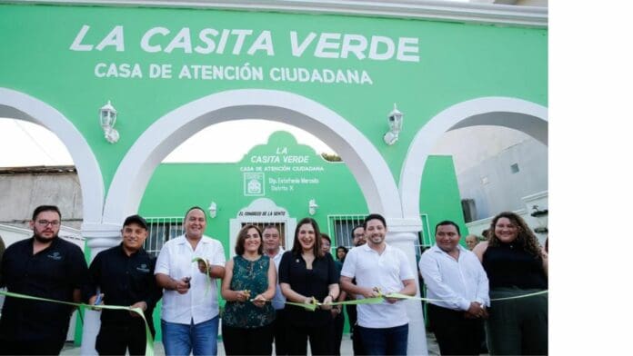 Inaugura Estefanía Mercado primera oficina de atención ciudadana “La Casita Verde”