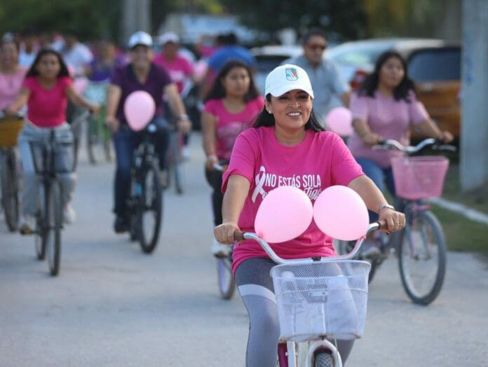 ENCABEZA BLANCA MERARI LA SEGUNDA RODADA ROSA EN PUERTO MORELOS