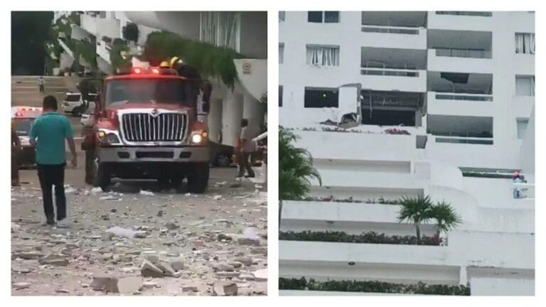 Reportan fuerte explosión por acumulación de gas LP al interior de un condominio en Acapulco