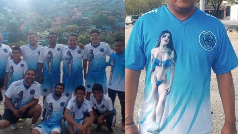 Equipo de futbol estrena uniformes con imagen de Karely Ruiz