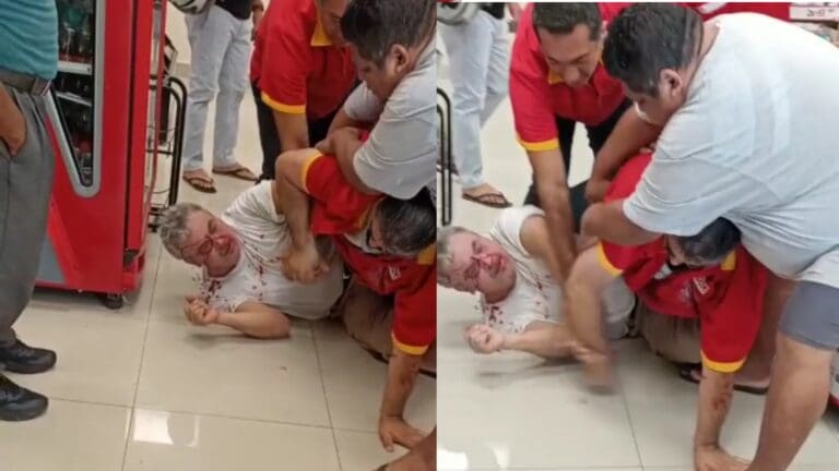 VIDEO: Empleado de Oxxo golpea a cliente hasta sangrar en Playa del Carmen