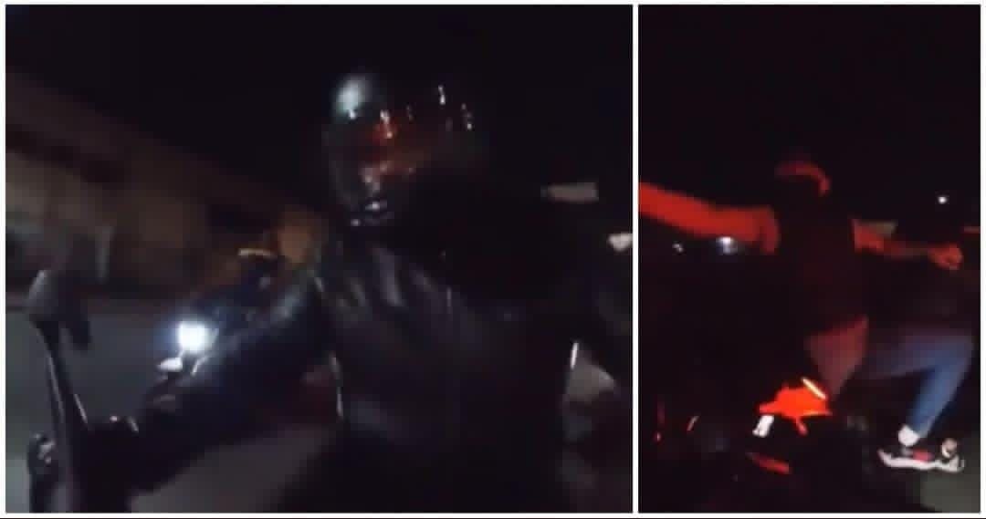 Video: Motociclista se graba mientras le disparan y evita el robo de su unidad