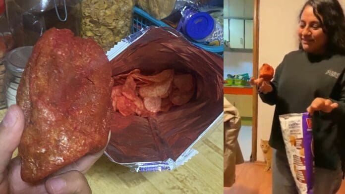 VIDEO: Joven encuentra una papa entera en su bolsa de frituras