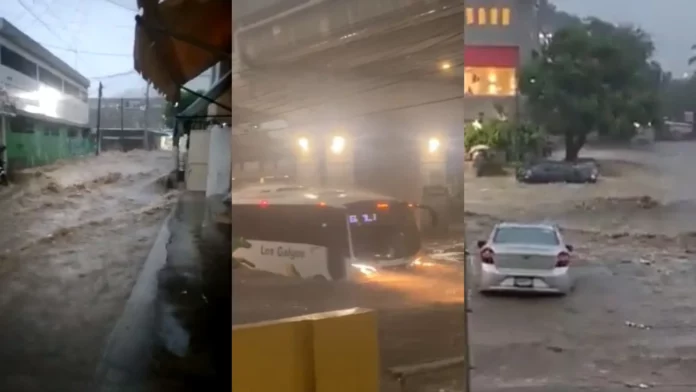 Así fueron las inundaciones en Acapulco causadas por el cicl