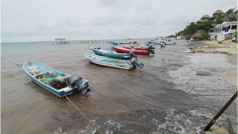 Cierran puerto a la navegación menor en Playa del Carmen; habrá fuertes pérdidas económicas