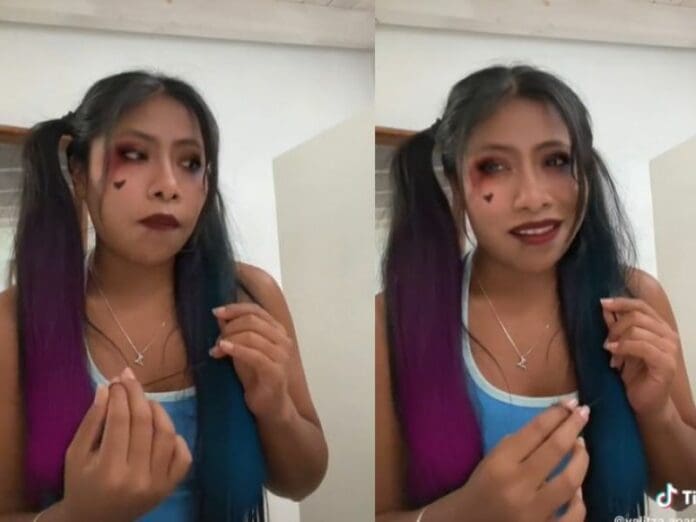 Yalitza Aparicio se ‘convierte’ en Harley Quinn y recrea icónica escena
