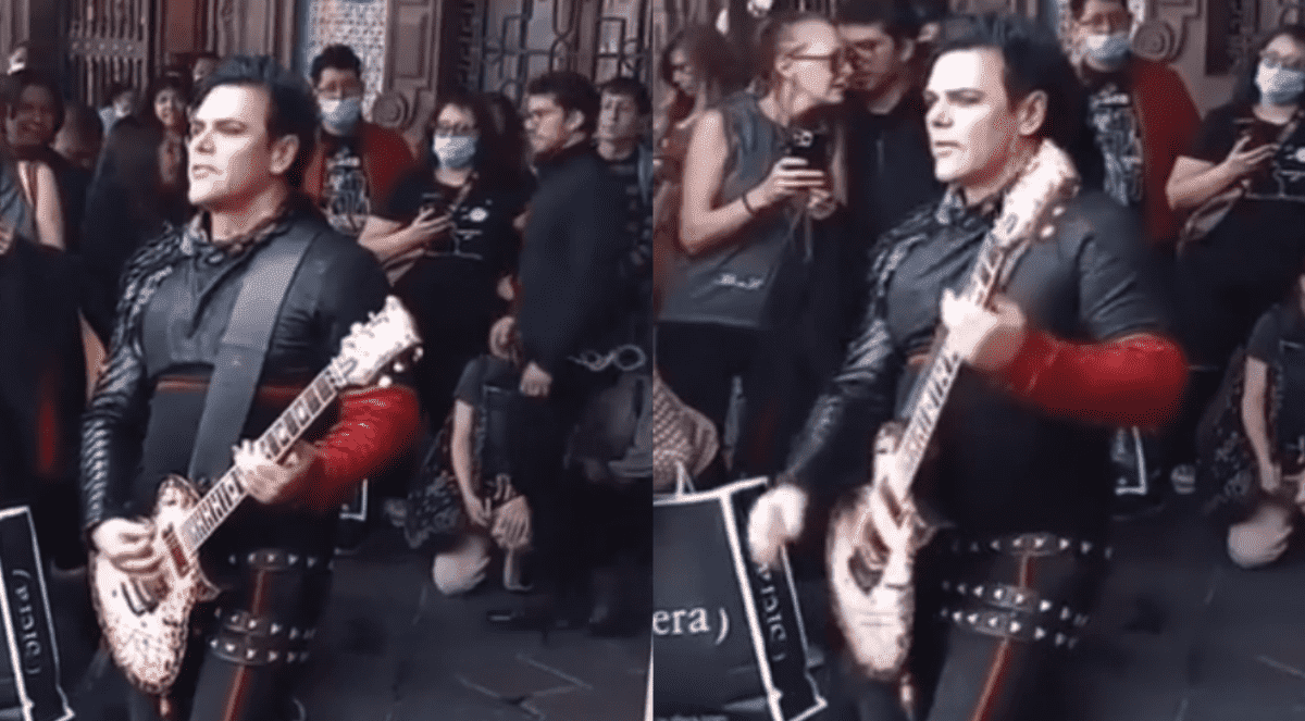 VIDEO: Guitarrista de Rammstein toca 'Du Hast' en el Zócalo de la CDMX