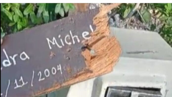 Destrozan cruz con nombre de víctima de feminicidio en Chetumal