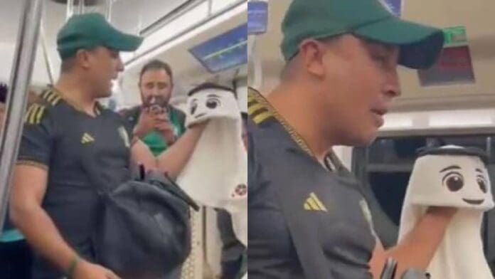 VIDEO Mexicanos venden el ‘tortillero mundialista’ en Metro de Qatar