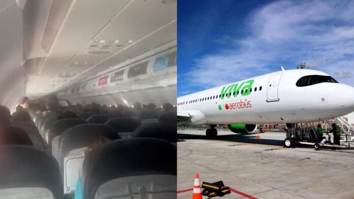 VIDEO: Avión de Viva Aerobus se queda sin oxígeno minutos antes de despegar