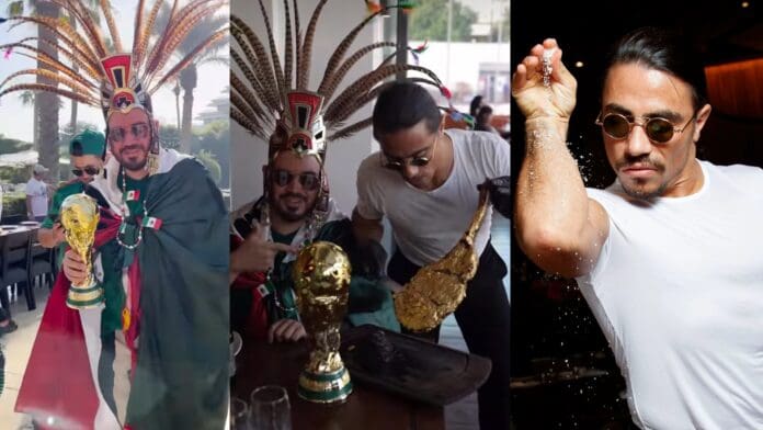 VIDEO: Chef 'Salt Bae' recibe a cientos de mexicanos en su restaurante en Doha