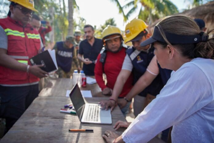 Mara Lezama atiende incendio en Holbox con saldo blanco