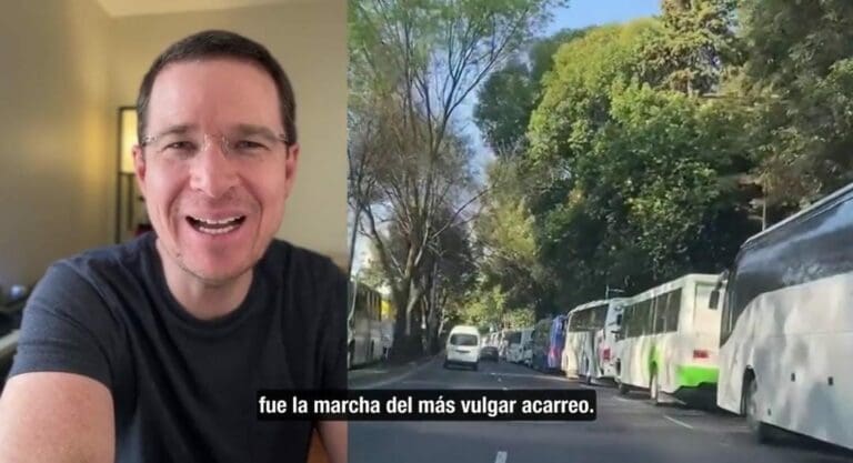 El panista Ricardo Anaya criticó la marcha de este domingo en apoyo a AMLO, la cual dijo, estuvo llena de acarreados.