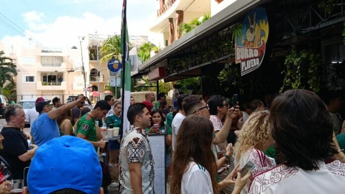 Genera partido México vs Argentina alta afluencia de comensales en bares y restaurantes de Playa del Carmen