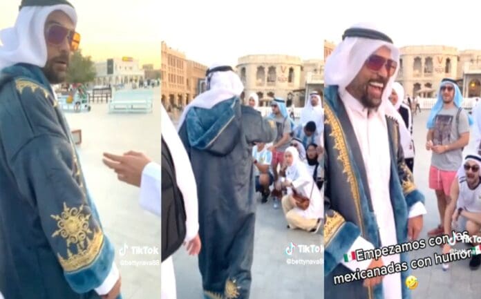 Video: mexicanos se disfrazan de qataríes y hacen bromas a turistas