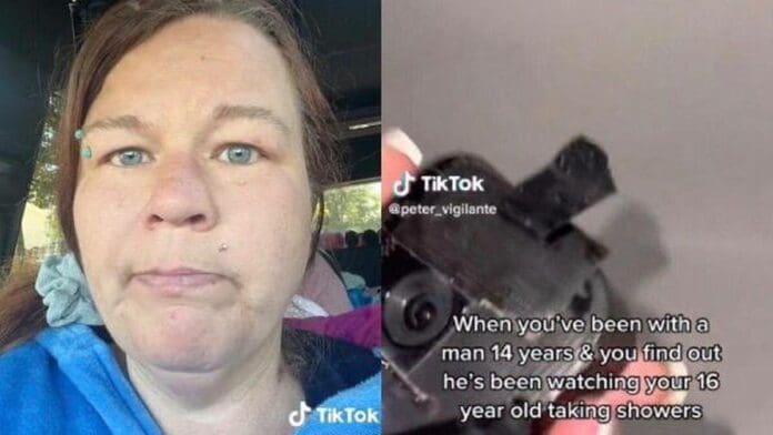 VIDEO: Mujer descubre cámara con la que su marido espiaba a su hija en la ducha