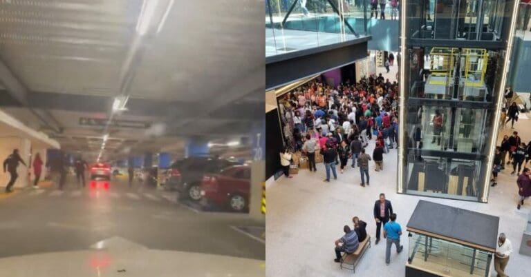 Reportaron disparos al interior del estacionamiento de plaza Mítikah, ubicada en la alcaldía de Benito Juárez