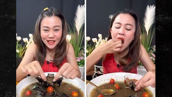 Una bloguera tailandesa se enfrenta a cinco años de cárcel por grabarse comiendo murciélagos