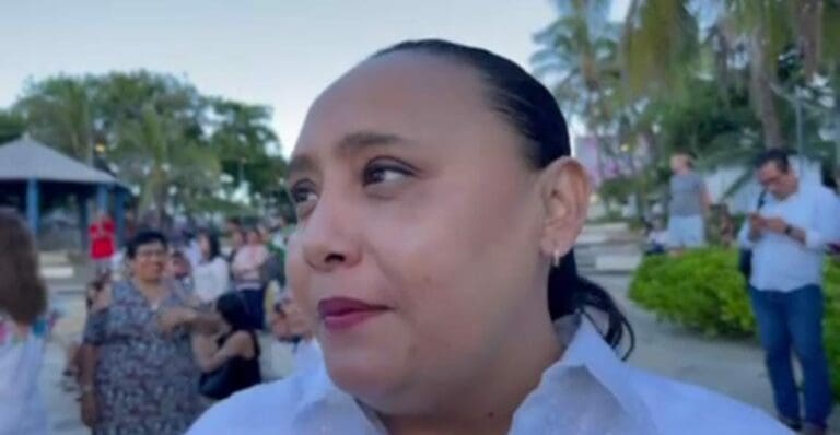 Policía Estatal sigue en Solidaridad, sólo se reforzó la seguridad en Kantunilkín unos días: Cristina Torres 