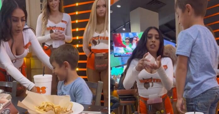 Madre es criticada por celebrar el cumpleaños de su hijo en un bar con meseras sexys: “Es un niño”