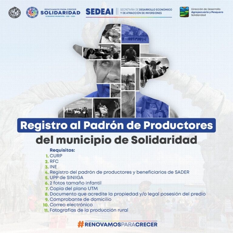 Gobierno convoca a productores y pescadores integrar un padrón municipal 