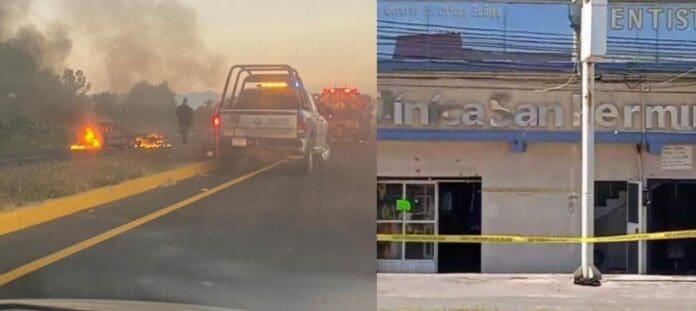 Hay otra vez violencia en Celaya. Incendiaron vehículos, tiendas de conveniencia e incluso una clínica. Otra vez el crimen organizado.