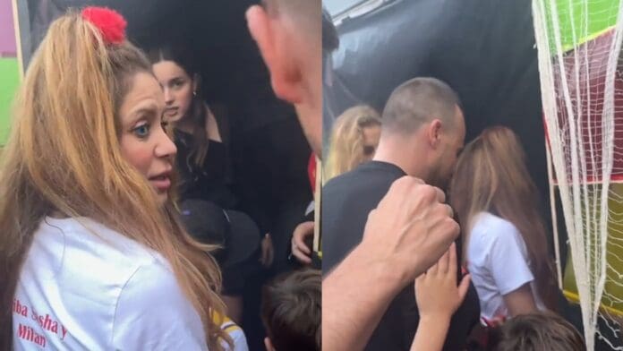 VIDEO: Critican a Shakira por 'colarse' con sus hijos en una atracción de Halloween