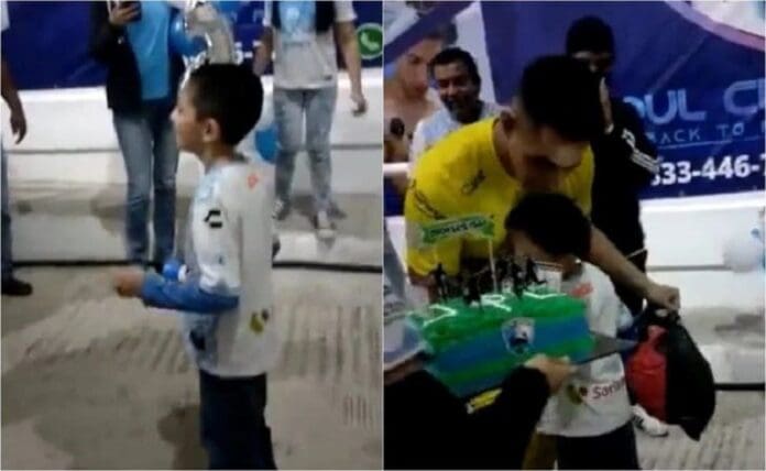 Portero mexicano cumple sueño de un niño en su cumpleaños