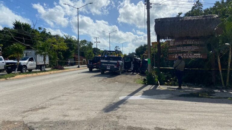 Asalto a una camioneta en comunidad de Tulum deja a un hombre muerto y otro herido 