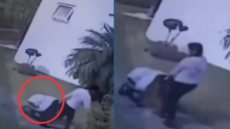 Video: Captan a empleada doméstica robando caja fuerte con dinero y joyas en Puebla