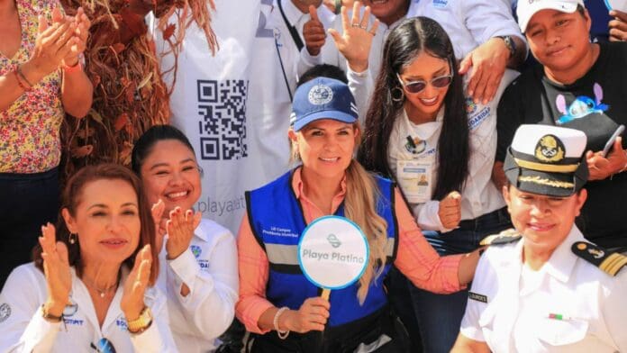 Lili Campos inició la construcción de la segunda playa inclusiva