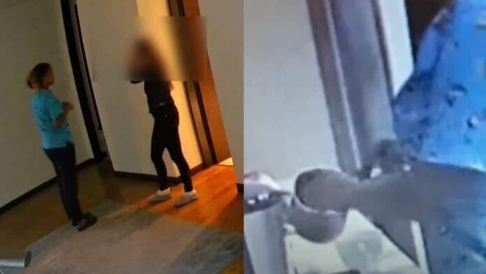 VIDEO: Empleada doméstica droga a familia para saquear la casa