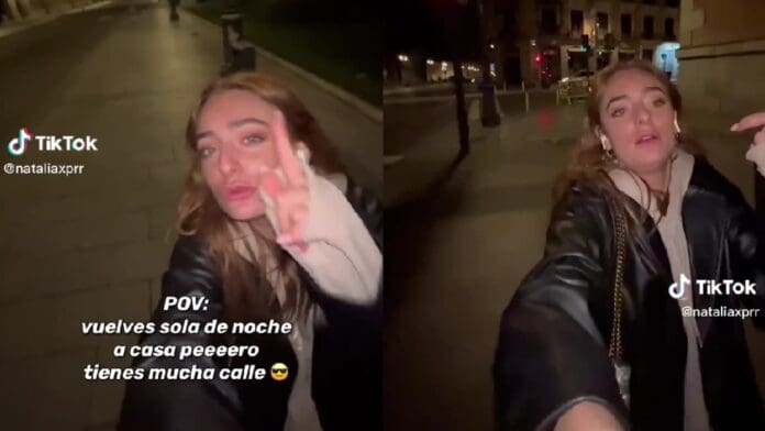 Jovencita simula transmitir video en vivo por sentirse insegura en la calle