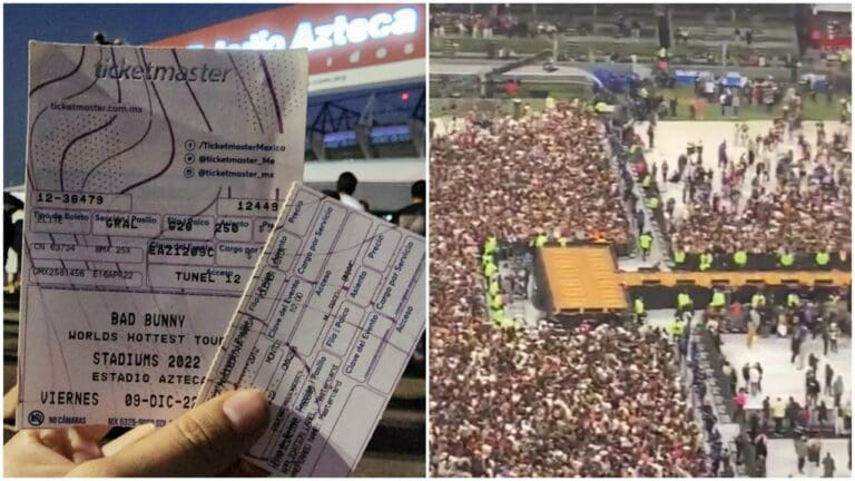 Caos en concierto de Bad Bunny; Ticketmaster rompe boletos y niega acceso a miles
