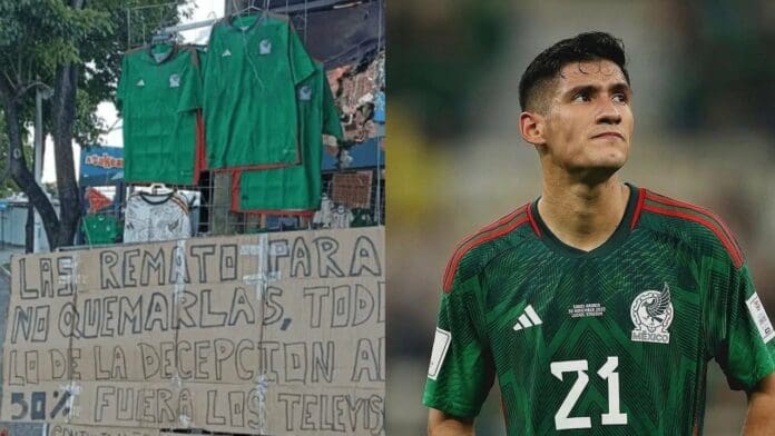 Rematan playeras de la selección tras fracaso en Mundial