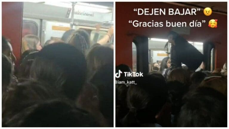 Usuaria del Metro CDMX, tuvo un mal momento cuando no la dejaron bajar del vagón y se viralizó en TikTok