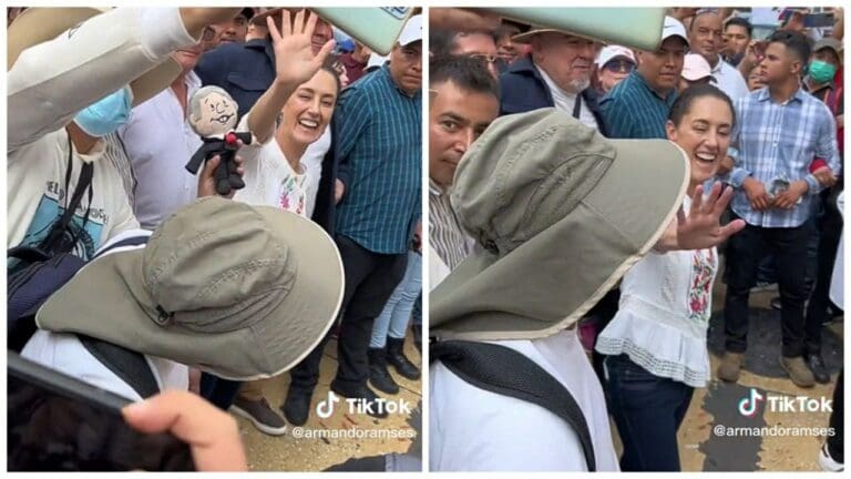 Video: Joven pide a Claudia Sheinbaum que no se case y protagonizan divertido momento