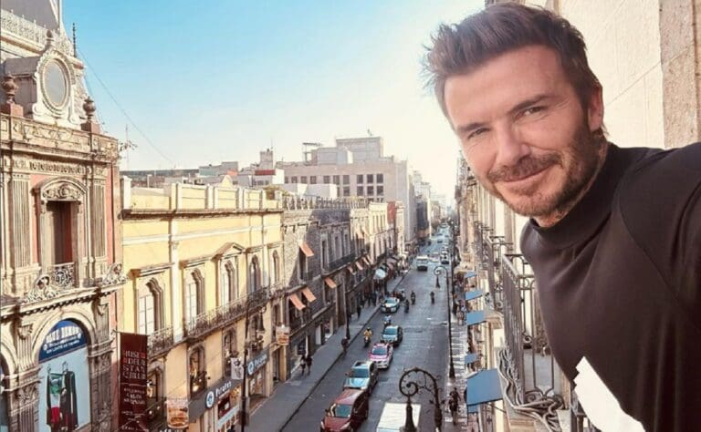 Captan a David Beckham de visita en la Ciudad de México
