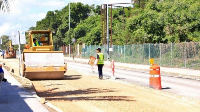 Obras de Fonatur en la carretera en Playa del Carmen estarán listas a mediados de año