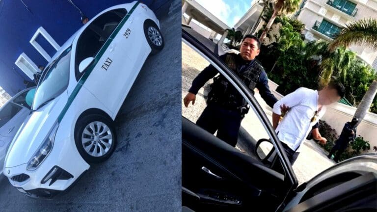 Taxista presuntamente le echa ácido a un automóvil en Cancún al creer que era Uber