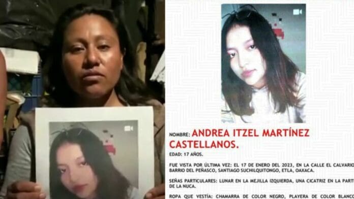 Piden ayuda para encontrar a Andrea Itzel, joven de Oaxaca desaparecida